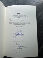 Hex (Suntup Press, signed, Presentation copy w/o clamshell)