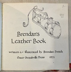 Brendan’s Leather Book 1972 Book by Brendan Smith Vintage Leather craft How-to