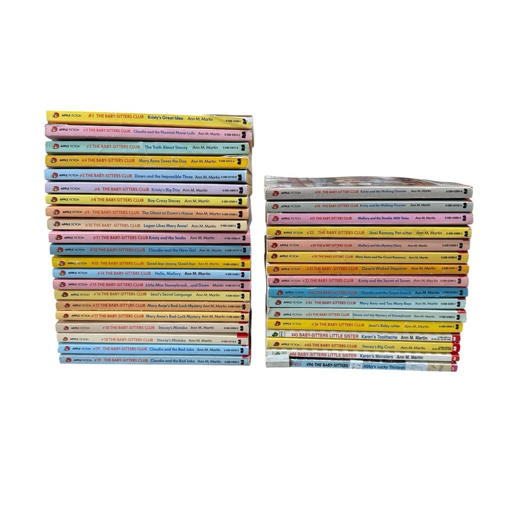 The Babysitters Club Lot of 37 Vtg Chapter Books Ann M Martin Apple Fiction READ