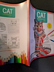 Cat Coloring -32 Spring-Inspired Designs-Relaxing & Inspirational Adult Coloring