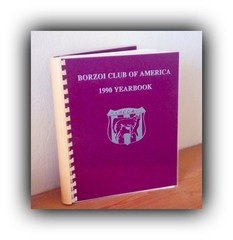 Vintage Borzoi Club of America 1990 Yearbook [BCOA Spiral Bound Book]