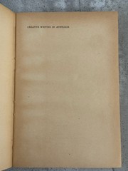 Creative Writing In Australia By John K Ewers First Editon 1945