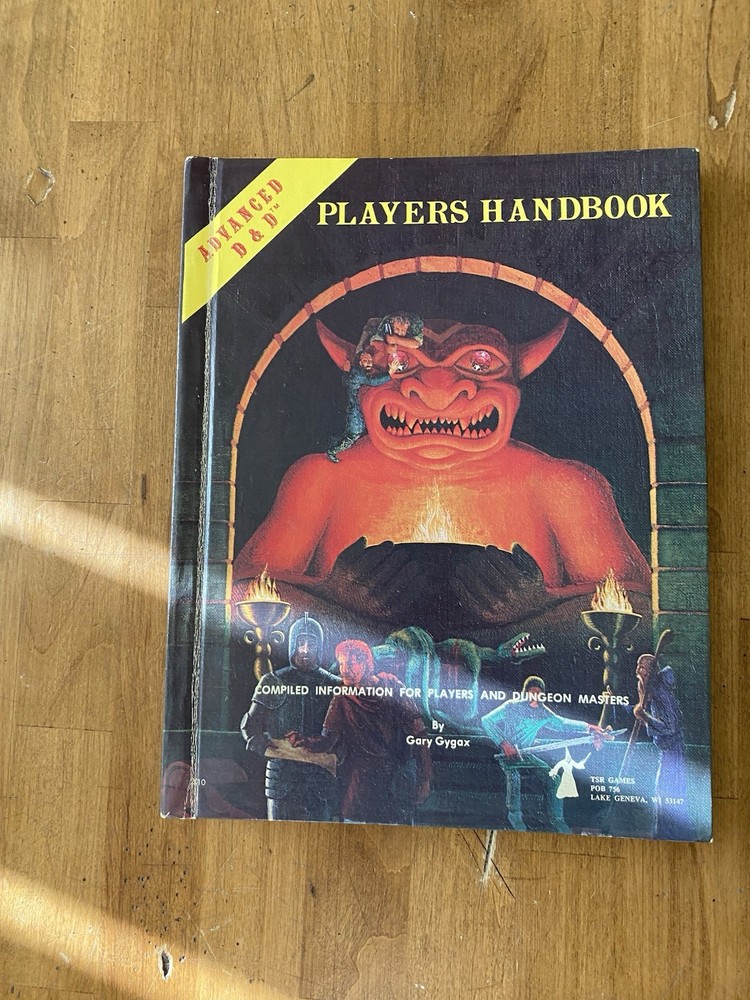 Advanced Dungeons And Dragons Players Handbook 1978 By Gary Gygax
