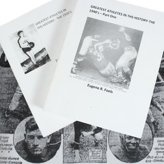 Regional Sports History Tonawanda NY Football Basketball 1930s 40s Signed 2 Vols