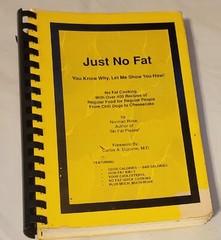 Just No Fat Cookbook Norman Rose 360 pages 1992 over 400 recipes regulare food