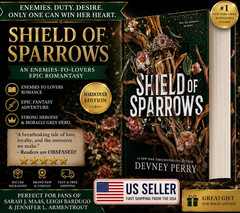 Shield of Sparrows Enemies to Lovers Epic Romantasy Hardcover Fantasy Book New