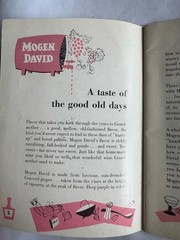 Vintage Mogen David Wine Booklet Promotional Recipes, Cookbook 42 Pages 5×7
