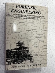 FORENSIC ENGINEERING INTRODUCTION TO Investigation Sam Brown Hardcover Book 1995
