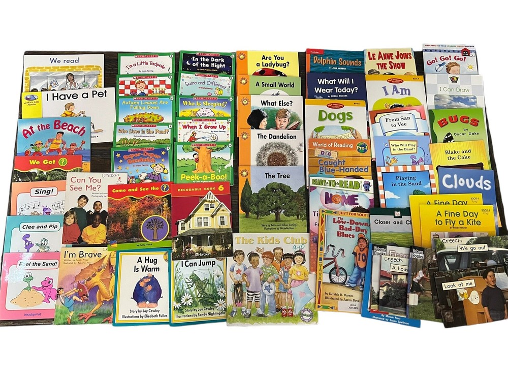 Over 50 Kids Learning To Read Books Phonics Paperback Short Sentences Few Pages