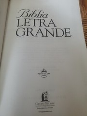 Santa Biblia Spanish Letra Grande Grupo Nelson 2006