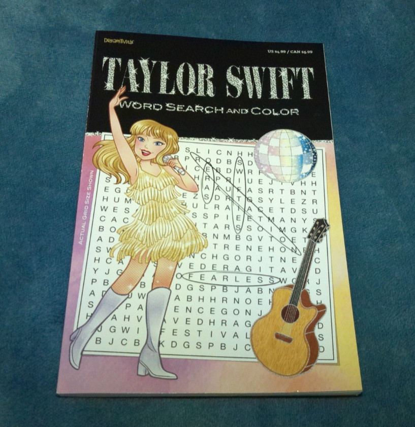 Taylor Swift Word Search & Color Book by DreamTivity- Brand New!!