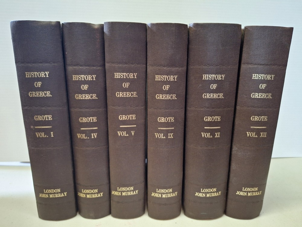 History of Greece by George Grote 1852 6 Vols 1 4 5 9 11 12 HC