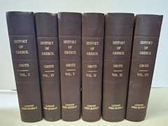 History of Greece by George Grote 1852 6 Vols 1 4 5 9 11 12 HC
