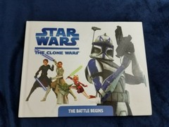 Star Wars the Clone Wars the battle begins hardback children’s book 11 by 8.5 in