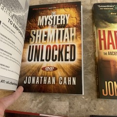 Jonathan Cahn 6 Book Lot Set The Harbinger DVD Return of Gods Dragon’s Prophecy+