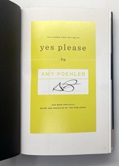 Yes Please by Amy Poehler, 2014 1st Edition HC/DJ – SIGNED