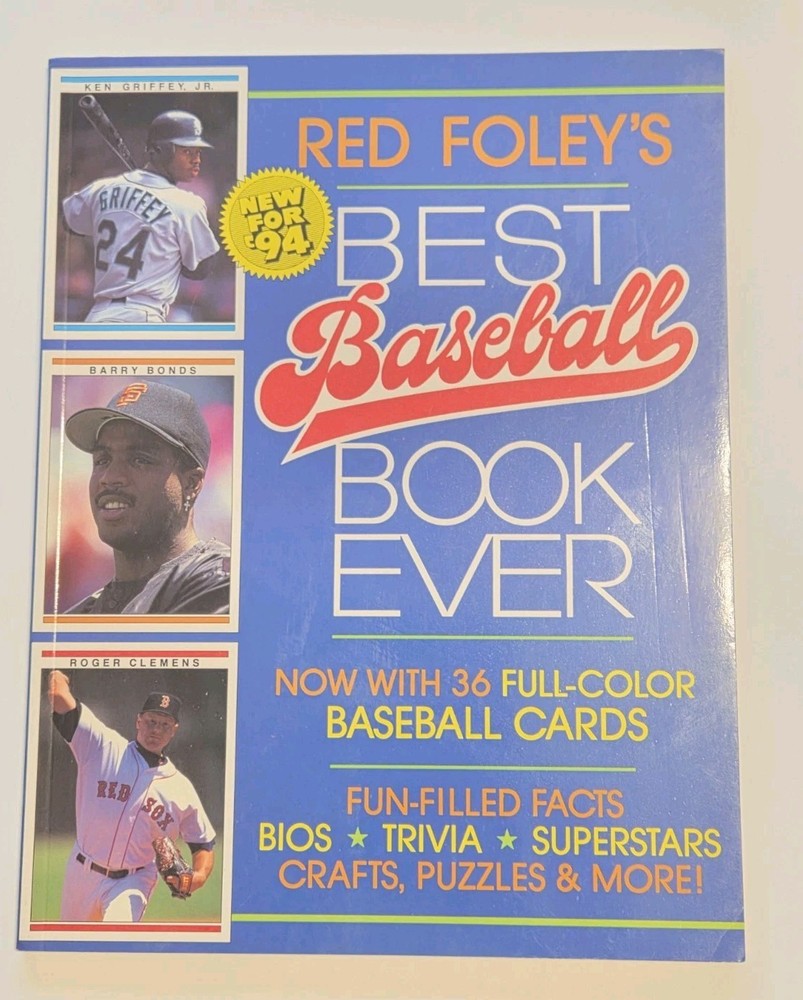 Red Foley’s Best Baseball Book Ever ‘94 MLB Activity Book Cards 1994 – Complete