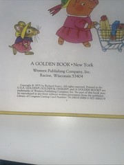 Vintage Richard Scarry Childrens Book Lot 5 Golden Books Animal Nursery Tales