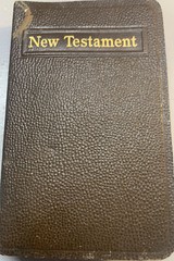 Vintage Bible New Testament Pocket Our Lord and Saviour Jesus Christ 4.5”x2.75”