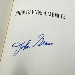 John Glenn: A Memoir SIGNED 1st Print 1999 Autobiography Bantam Books HCDJ