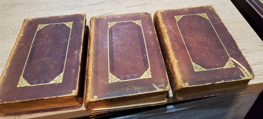 1929 MDCCCXXIX Vol II III IV Byron’s Works OF LORD BYRON Leather Bound Gilt edg