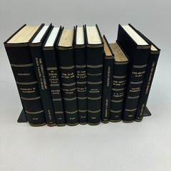 Black Gold Book Stack Custom Clothbound Home Decor Lot of 10 Bookshelf Props