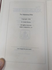 The Alphabetical Bible KJV Containing the Old and New Testaments Hilton House