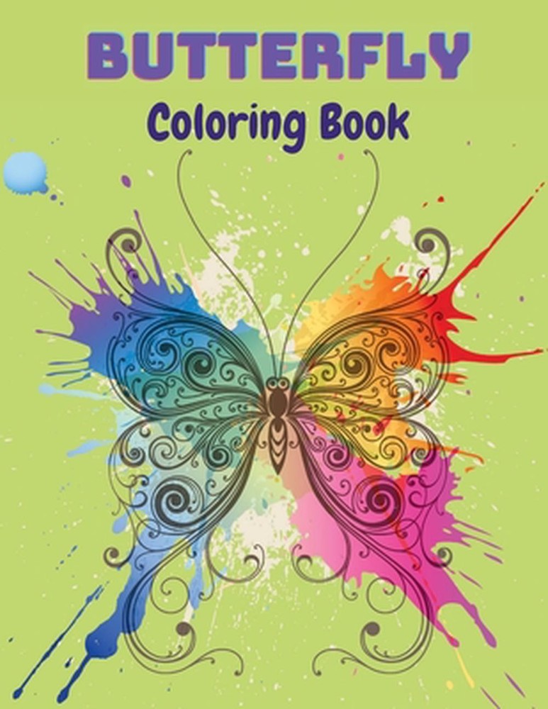 Butterfly Coloring Book by Stewart Mike Stewart (English) Paperback Book