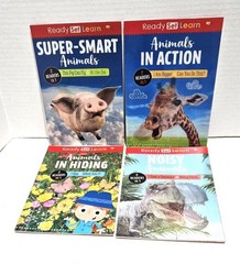 Lot of 4 Ready Set Learn 2 Readers in 1 Kindergarten Level Rosie Greening
