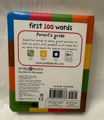 First 100 Words : A Padded Board Book by Roger Priddy — Bulk set of 3 Books