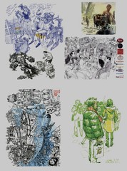 Kim Jung Gi Art Book Original 2016 Sketch Collection Hard Cover Sealed