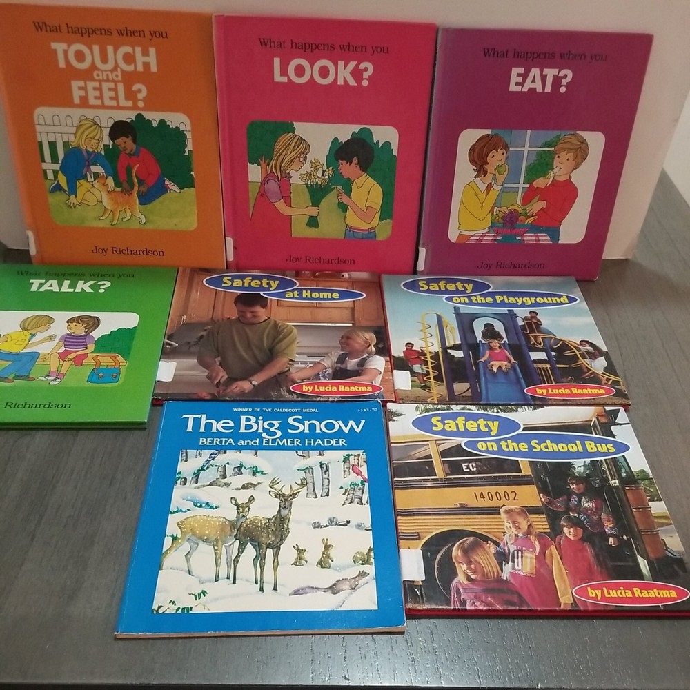 Lot of 8 Mixed Random Children’s Books and, Classic Stories Educational