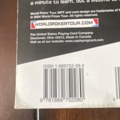 World Poker Tour Official Poker Rules Texas Hold’em 1st Ed Playing Card Co.