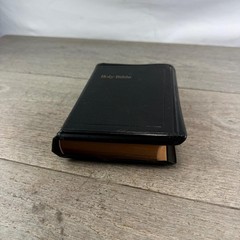 Vintage Holy Bible King James National Bible Press Black HC Illus Gilt Edges