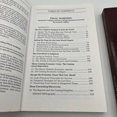 Grant R. Jeffrey Book Lot Set Of Two: Final Warning/Prince Of Darkness.Softcover