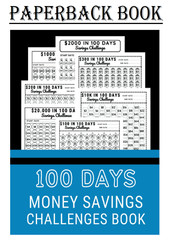 100 Days Money Savings Challenges Book: Large Savings Challenge Book For Low Inc