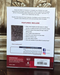 NKJV Journal Reference Bible, Gray Verse Art Cover, Red Letter (2018 NEW)