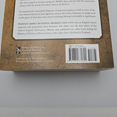 A History of Chess: The Original 1913 Edition by H J R Murray Softcover Skyhorse