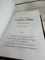 KJV Jack Van Impe Prophecy Bible Burgundy Leather Red Letter Limited Special Ed.