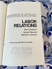 Deregulating Labor Relations, Dan C. Heldman, Hardback, ex-lib copy, Hardcover