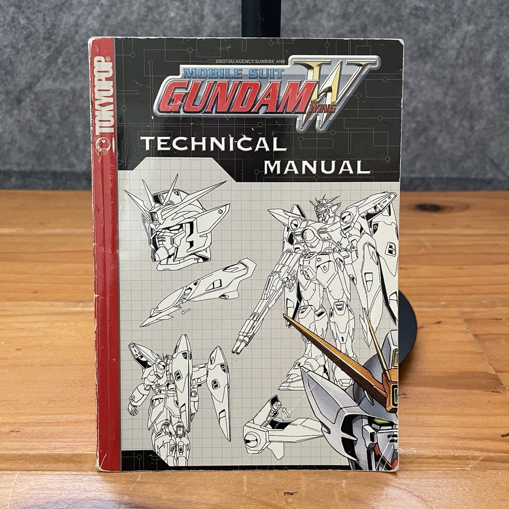 Mobile Suit Gundam Wing Technical Manual Book #1 Tokyopop Anime Wing Zero