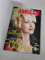 JOEL KIM BOOSTER on OUT Magazine CYNDI LAUPER on ADVOCATE August 2024 GAY