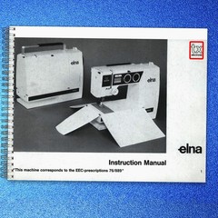 ELNA TX Electronic Sewing Machine Instruction Manual FIXED – TOUGH COVERING