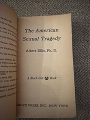 The American Sexual Tragedy by Albert Ellis paperback 1962 vintage sexology