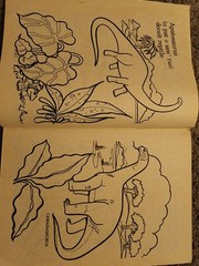 Vintage 1987 Golden Dinosaurs Giant Coloring Book 92 Pages Left Uncolored VTG
