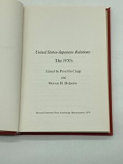 United States-Japanese Relations The 1970S