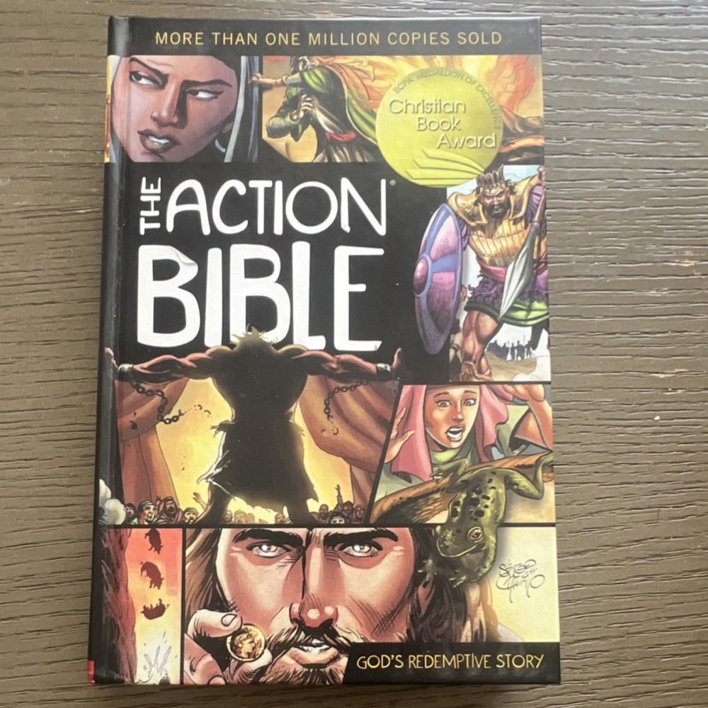 David C Cook The Action Bible Hardcover Illustrated Young Adults Sergio Cariello