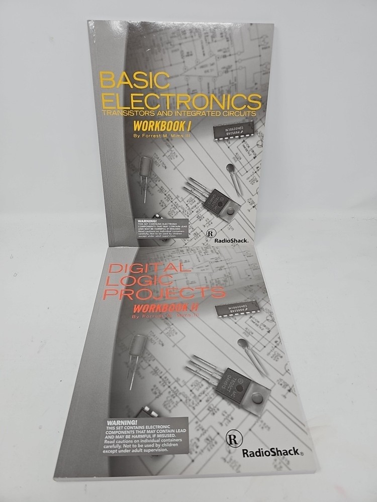 Basic Electronics & Digital Logic Projects Workbooks 1 & 2 RadioShack