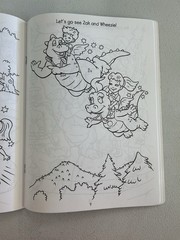 Vintage 2001 Dragon Tales Musical Scales Coloring Sticker Activity Book Y2K