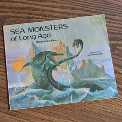 Vintage Book! Sea Monsters of Long Ago by Millicent E. Selsam 1977